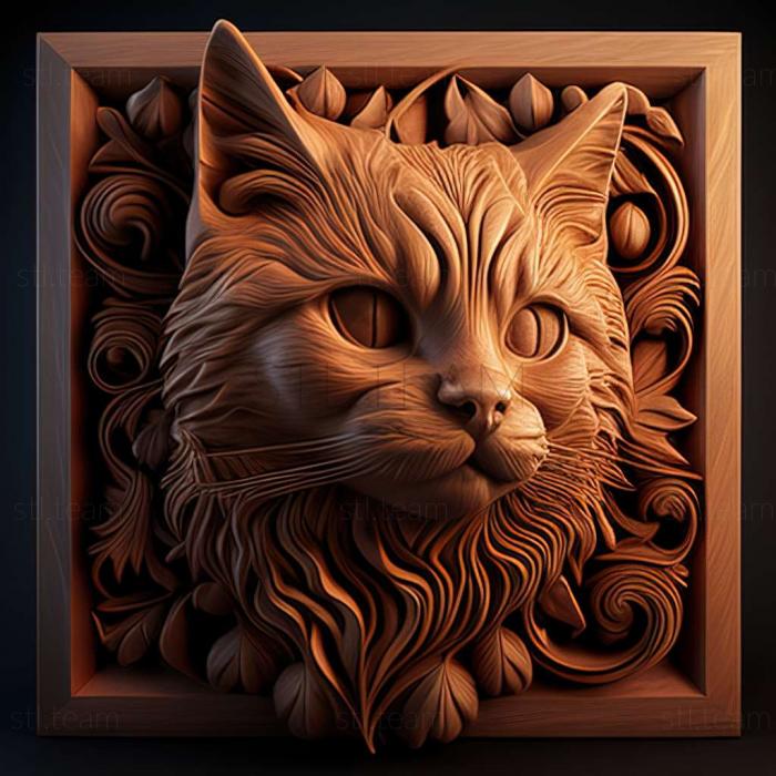 3D model cat (STL)